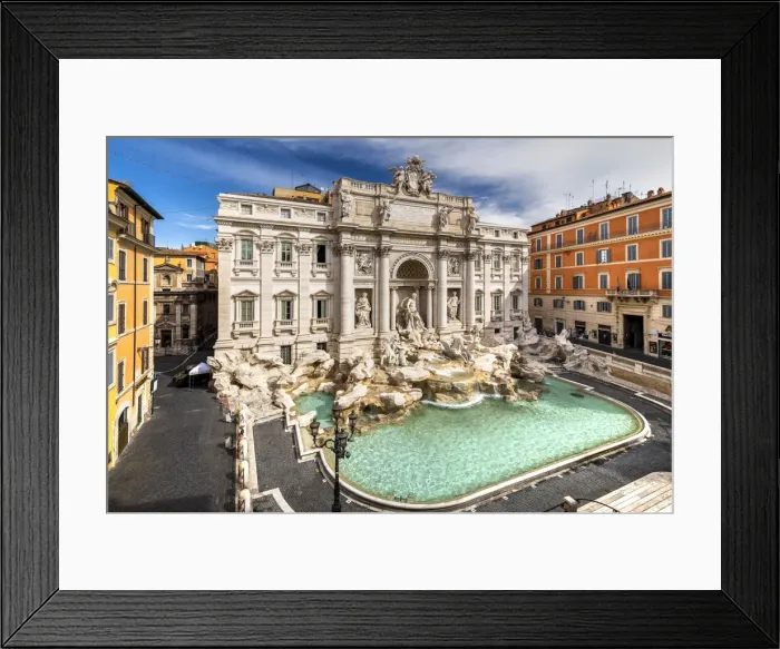 Framed Print : Trevi fountain and Palazzo Poli, Rome, Lazio, Italy Framed Print : Trevi fountain and Palazzo Poli, Rome, Lazio, Italy