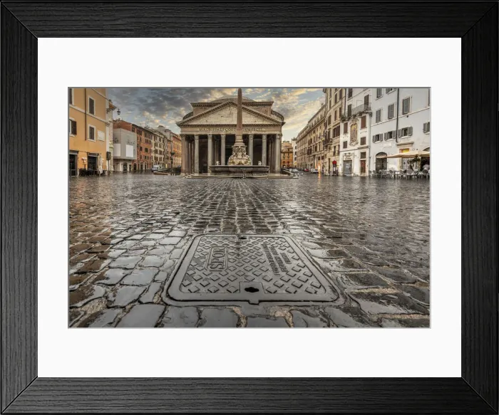 Framed Print : Pantheon square, Rome, Lazio, Italy Framed Print : Pantheon square, Rome, Lazio, Italy