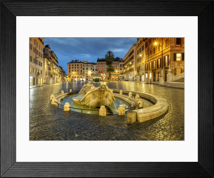 Framed Print : Barcaccia fountain, Piazza di Spagna and Spanish Steps, Rome, Lazio, Italy Framed Print : Barcaccia fountain, Piazza di Spagna and Spanish Steps, Rome, Lazio, Italy