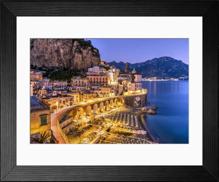 Framed Print : Atrani, Amalfi coast, Campania, Italy
