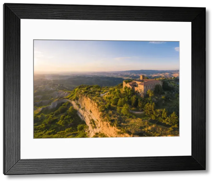 Framed Print : Camaldolese abbey, Blaze Cliffs, Volterra, Pisa province, Tuscany, Italy Framed Print : Camaldolese abbey, Blaze Cliffs, Volterra, Pisa province, Tuscany, Italy