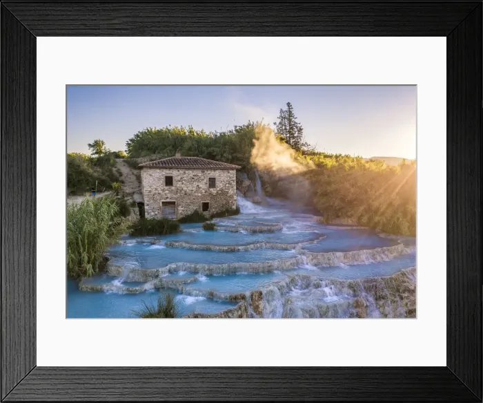 Framed Print : Saturnia hot springs, Grosseto province, Tuscany, Italy Framed Print : Saturnia hot springs, Grosseto province, Tuscany, Italy