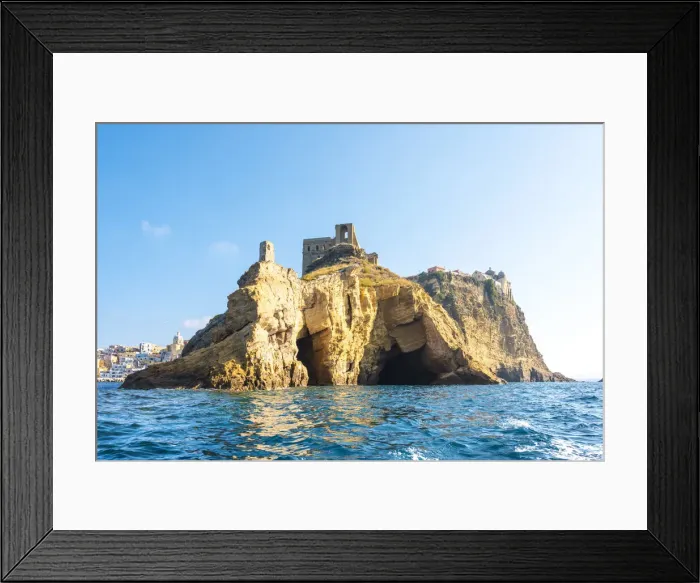 Framed Print : Santa Margherita Nuova cloister and cliffs in Procida island, Gulf of Naples Framed Print : Santa Margherita Nuova cloister and cliffs in Procida island, Gulf of Naples