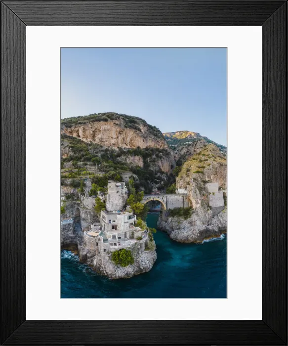 Framed Print : Furore fjord, Amalfi Coast, Gulf of Salerno, Salerno province, Campania, Italy Framed Print : Furore fjord, Amalfi Coast, Gulf of Salerno, Salerno province, Campania, Italy