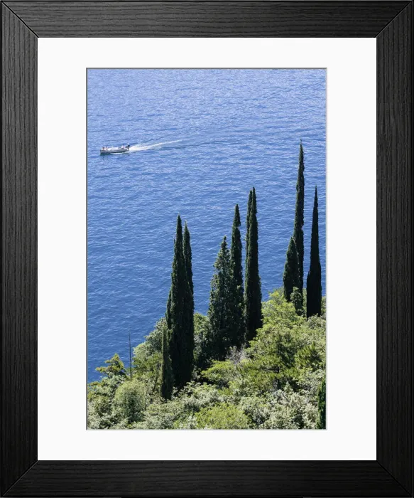 Framed Print : Gardesana Occidentale scenic road named Strada della Forra Framed Print : Gardesana Occidentale scenic road named Strada della Forra