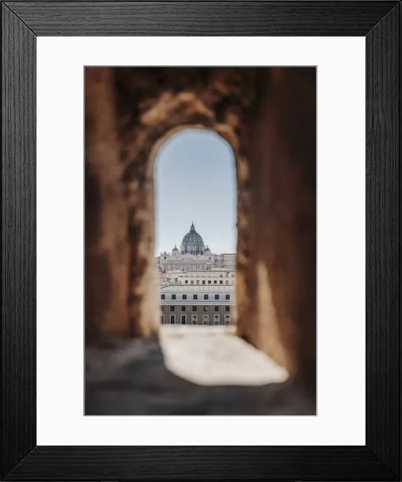 Framed Print : Vatican city and St Peter Basilica seen from Castel St Angelo, Rome, Lazio, Italy Framed Print : Vatican city and St Peter Basilica seen from Castel St Angelo, Rome, Lazio, Italy