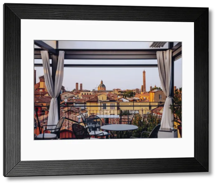 Framed Print : Bologna Skyline from Terrazza Mattuiani, Emilia Romagna, Italy Framed Print : Bologna Skyline from Terrazza Mattuiani, Emilia Romagna, Italy