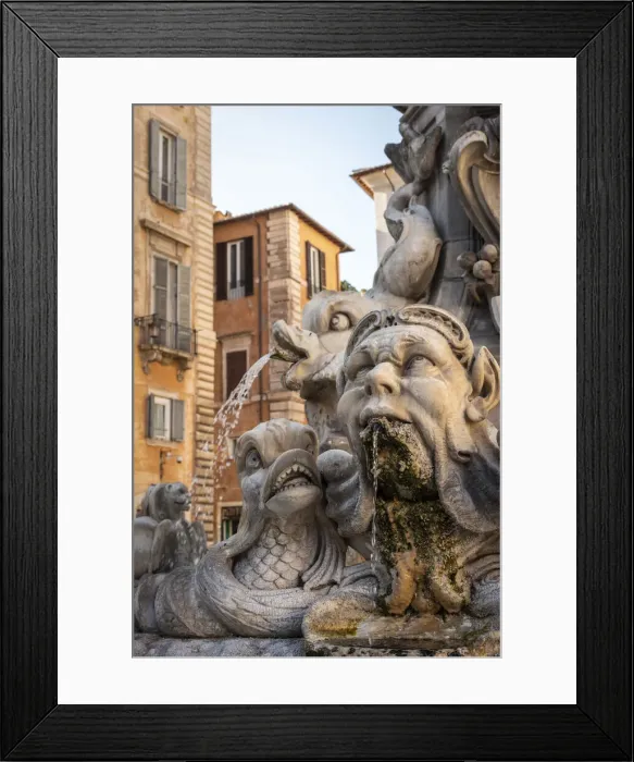 Framed Print : europe, Italy, Latium. Rome, the fountain of the Pantheon Framed Print : europe, Italy, Latium. Rome, the fountain of the Pantheon