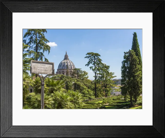 Framed Print : europe, Italy, Latium. Rome, the Dome of Saint Peter