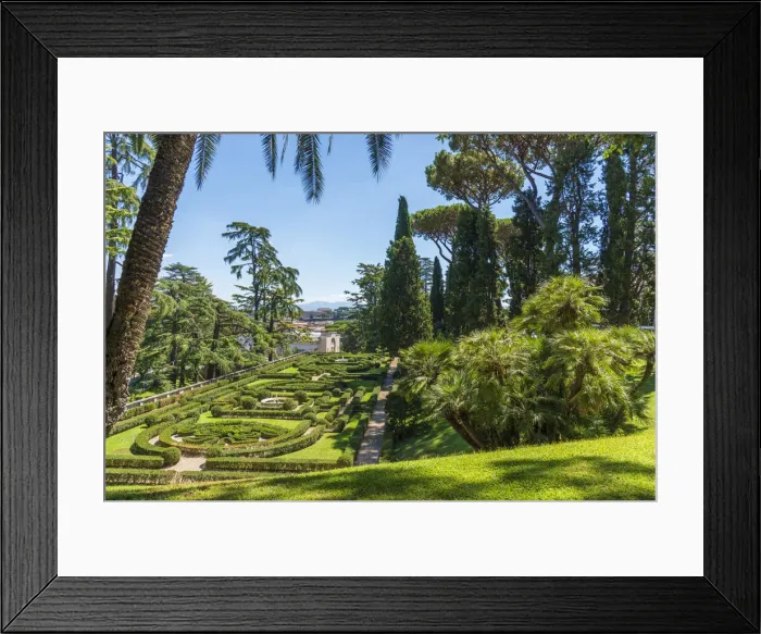 Framed Print : europe, Italy, Latium. Rome, the Italian garden, part of the Vatican Gardens Framed Print : europe, Italy, Latium. Rome, the Italian garden, part of the Vatican Gardens