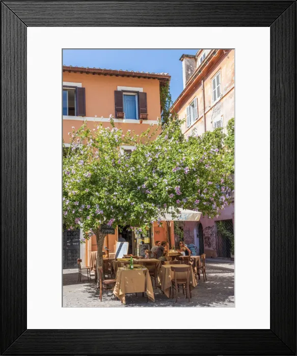 Framed Print : europe, Italy, Latium. Rome, a cosy restaurant in the Trastevere area Framed Print : europe, Italy, Latium. Rome, a cosy restaurant in the Trastevere area