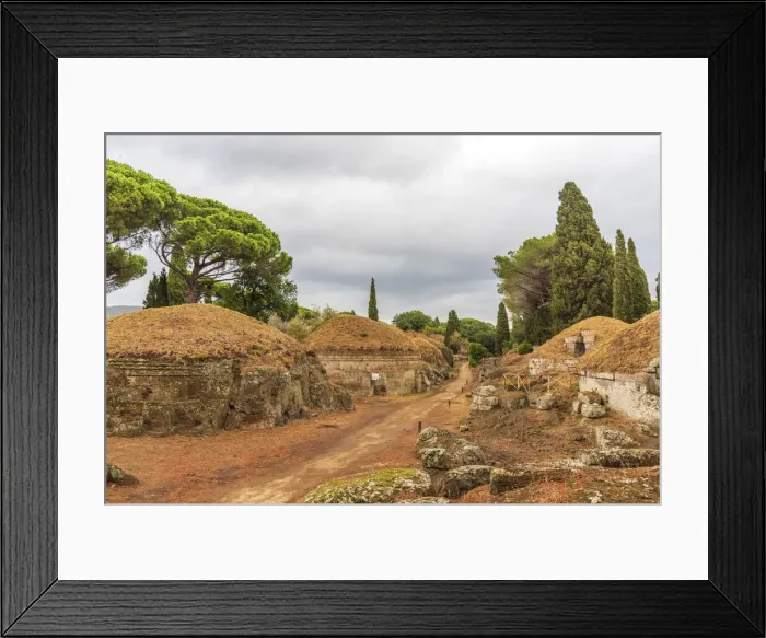 Framed Print : europe, Italy, Latium. Rome, Cerveteri. The Banditaccia Framed Print : europe, Italy, Latium. Rome, Cerveteri. The Banditaccia