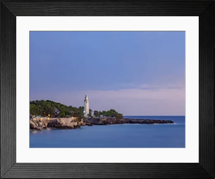 Framed Print : Negril Lighthouse at dusk, West End, Negril, Westmoreland Parish, Jamaica Framed Print : Negril Lighthouse at dusk, West End, Negril, Westmoreland Parish, Jamaica