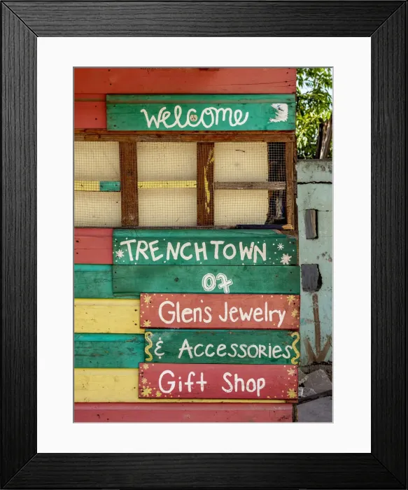 Framed Print : Shop in Trench Town, detailed view, Kingston, Saint Andrew Parish, Jamaica Framed Print : Shop in Trench Town, detailed view, Kingston, Saint Andrew Parish, Jamaica