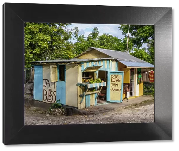 Small shop by the road in Portland Parish, Jamaica