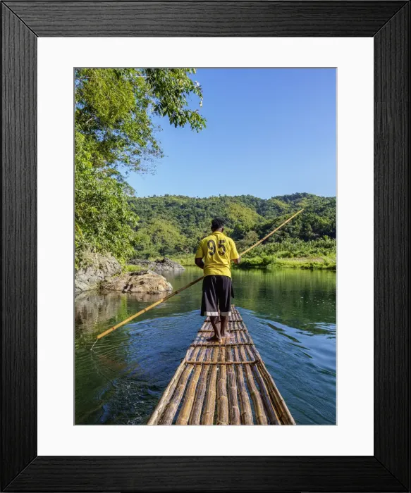 Framed Print : Rio Grande Rafting, Portland Parish, Jamaica