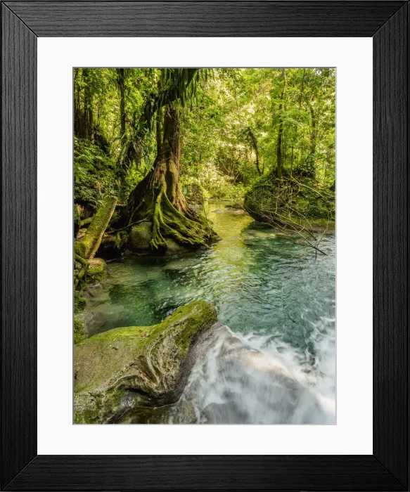 Framed Print : Reach Falls River, Portland Parish, Jamaica Framed Print : Reach Falls River, Portland Parish, Jamaica