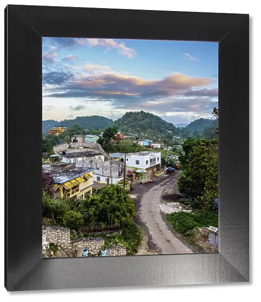 Nine Mile, Bob Marleys birthplace, elevated view, Saint Ann Parish, Jamaica