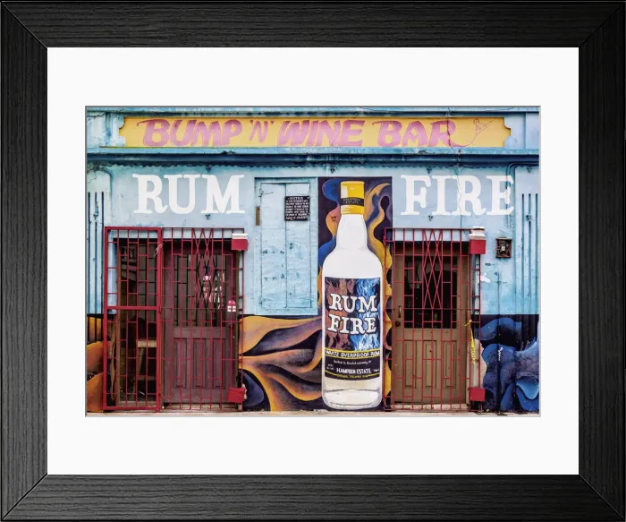 Framed Print : Bump n Wine Bar, Falmouth, Trelawny Parish, Jamaica Framed Print : Bump n Wine Bar, Falmouth, Trelawny Parish, Jamaica