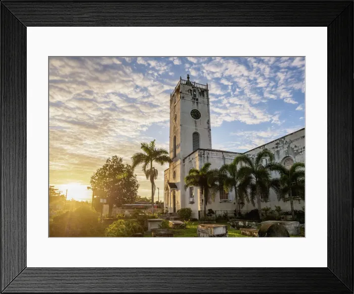 Framed Print : St Peters Anglican Church at sunrise, Falmouth, Trelawny Parish, Jamaica Framed Print : St Peters Anglican Church at sunrise, Falmouth, Trelawny Parish, Jamaica