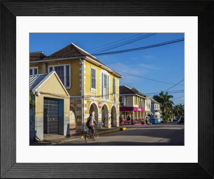 Framed Print : Georgian Post Office at Market Street, Falmouth, Trelawny Parish, Jamaica Framed Print : Georgian Post Office at Market Street, Falmouth, Trelawny Parish, Jamaica