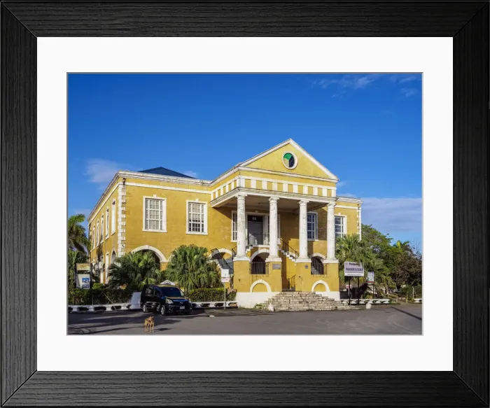 Framed Print : Courthouse in Falmouth, Trelawny Parish, Jamaica Framed Print : Courthouse in Falmouth, Trelawny Parish, Jamaica