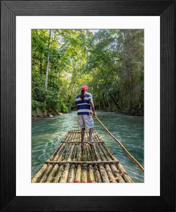Framed Print : Martha Brae Rafting, Trelawny Parish, Jamaica (MR) Framed Print : Martha Brae Rafting, Trelawny Parish, Jamaica (MR)
