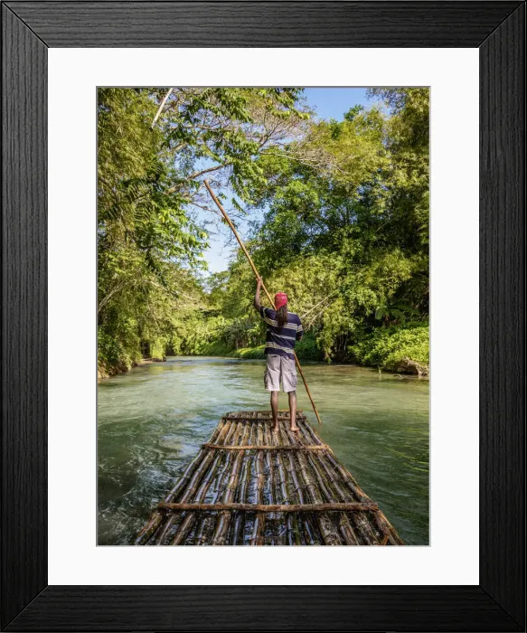 Framed Print : Martha Brae Rafting, Trelawny Parish, Jamaica (MR) Framed Print : Martha Brae Rafting, Trelawny Parish, Jamaica (MR)