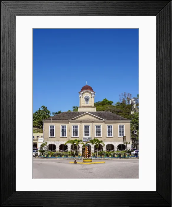 Framed Print : Hanover Municipal Corporation Building, Lucea, Hanover Parish, Jamaica Framed Print : Hanover Municipal Corporation Building, Lucea, Hanover Parish, Jamaica