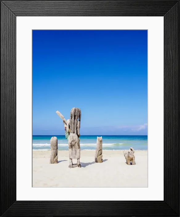 Framed Print : Sculptures at Seven Mile Beach, Long Bay, Negril, Westmoreland Parish, Jamaica Framed Print : Sculptures at Seven Mile Beach, Long Bay, Negril, Westmoreland Parish, Jamaica