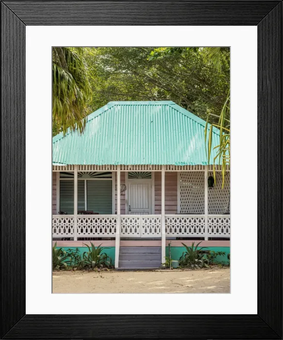 Framed Print : Bungalow at Seven Mile Beach, Long Bay, Negril, Westmoreland Parish, Jamaica Framed Print : Bungalow at Seven Mile Beach, Long Bay, Negril, Westmoreland Parish, Jamaica