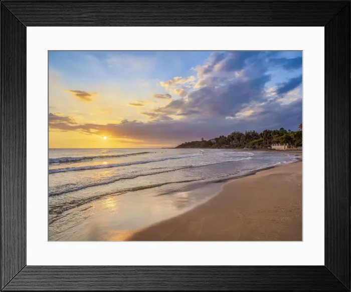 Framed Print : Frenchmans Beach at sunset, Treasure Beach, Saint Elizabeth Parish, Jamaica Framed Print : Frenchmans Beach at sunset, Treasure Beach, Saint Elizabeth Parish, Jamaica