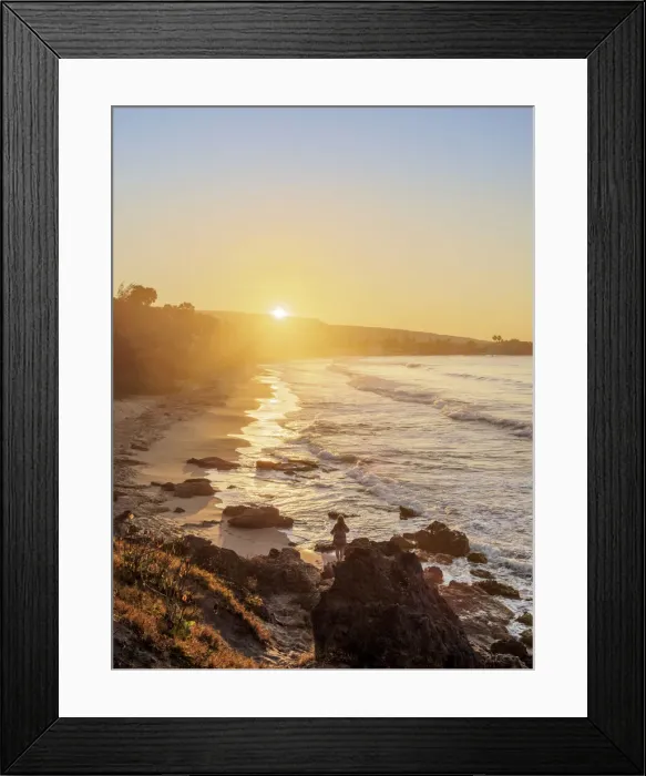 Framed Print : Frenchmans Beach at sunrise, elevated view, Treasure Beach, Saint Elizabeth Parish Framed Print : Frenchmans Beach at sunrise, elevated view, Treasure Beach, Saint Elizabeth Parish