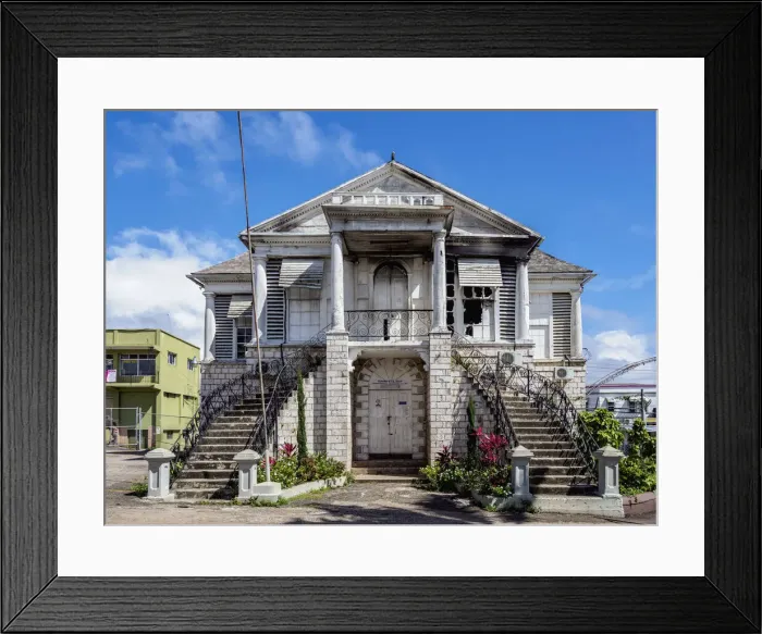 Framed Print : Manchester Parish Court, Mandeville, Manchester Parish, Jamaica