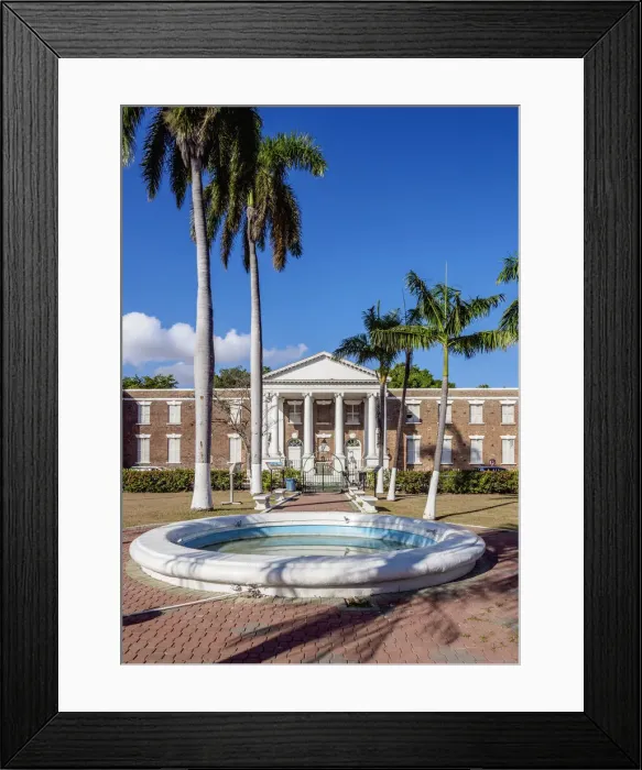 Framed Print : Kings House, Main Square, Spanish Town, Saint Catherine Parish, Jamaica Framed Print : Kings House, Main Square, Spanish Town, Saint Catherine Parish, Jamaica