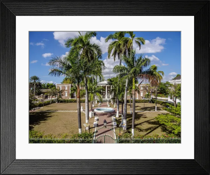 Framed Print : Main Square, elevated view, Spanish Town, Saint Catherine Parish, Jamaica Framed Print : Main Square, elevated view, Spanish Town, Saint Catherine Parish, Jamaica
