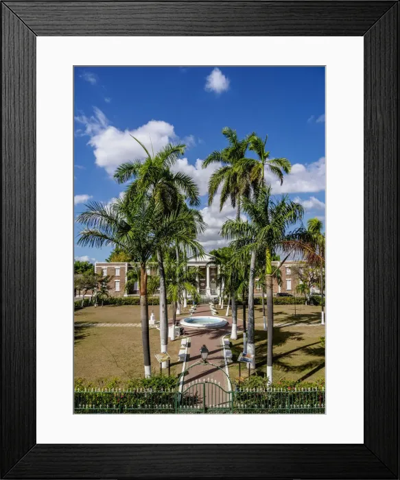 Framed Print : Main Square, elevated view, Spanish Town, Saint Catherine Parish, Jamaica Framed Print : Main Square, elevated view, Spanish Town, Saint Catherine Parish, Jamaica