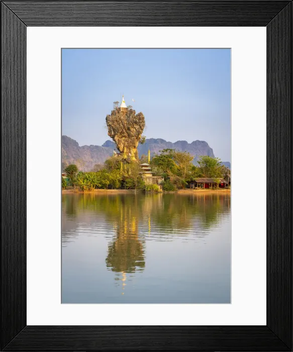 Framed Print : Kyaut Ka Latt Pagoda, Hpa-an, Hpa-an Township, Hpa-An District, Kayin State, Myanmar Framed Print : Kyaut Ka Latt Pagoda, Hpa-an, Hpa-an Township, Hpa-An District, Kayin State, Myanmar