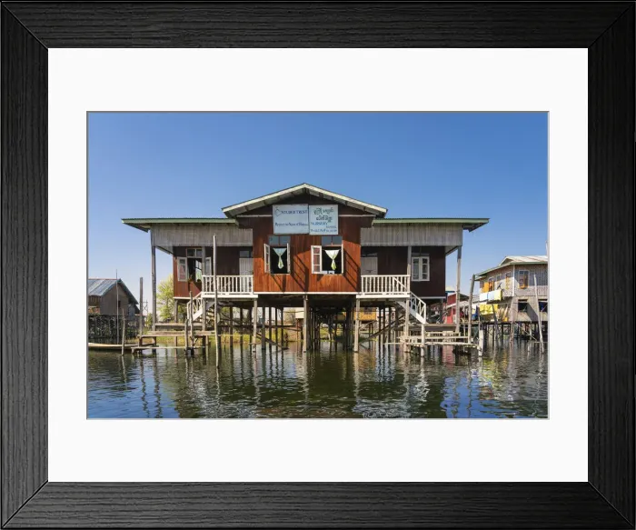 Framed Print : House of nursery school on Lake Inle, Nyaungshwe Township, Taunggyi District, Shan State Framed Print : House of nursery school on Lake Inle, Nyaungshwe Township, Taunggyi District, Shan State