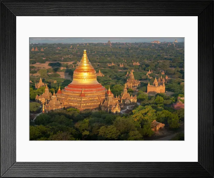 Framed Print : Aerial view of golden Dhammayazika temple (AKA Dhammayazaka temple), UNESCO, Pwasaw Framed Print : Aerial view of golden Dhammayazika temple (AKA Dhammayazaka temple), UNESCO, Pwasaw