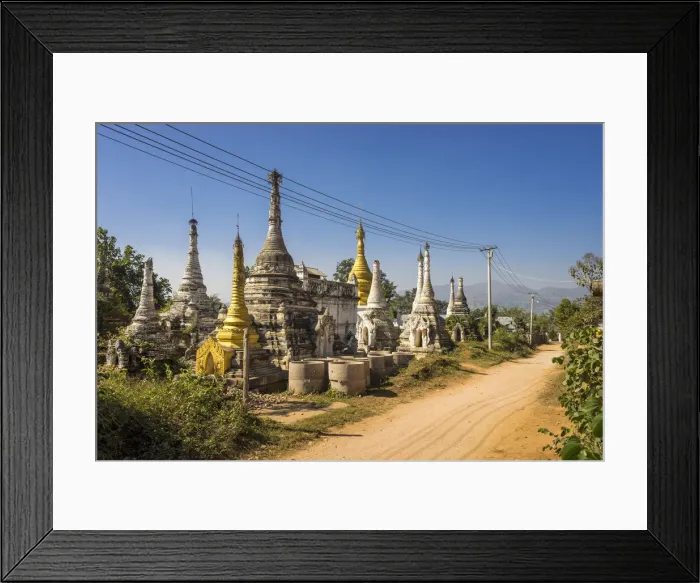 Framed Print : Pagodas at Little Bagan, Hsipaw, Hsipaw Township, Kyaukme District, Shan State, Myanmar Framed Print : Pagodas at Little Bagan, Hsipaw, Hsipaw Township, Kyaukme District, Shan State, Myanmar