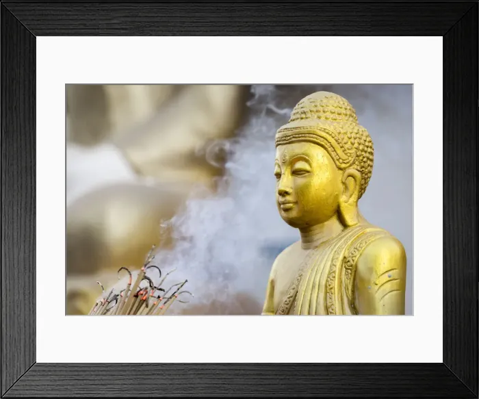 Framed Print : Small golden monk statue at Myo Yar Pyae Pagoda, Monywa, Monywa Township, Monywa District Framed Print : Small golden monk statue at Myo Yar Pyae Pagoda, Monywa, Monywa Township, Monywa District