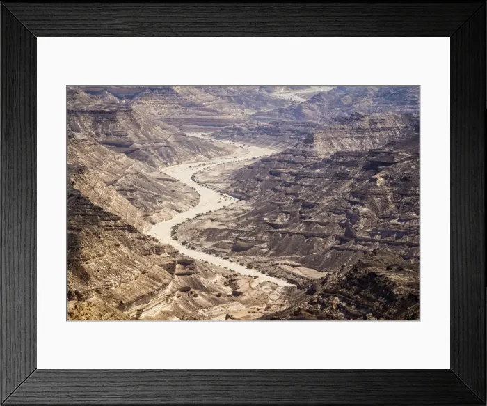 Framed Print : Aerial view of canyon near Ash Shuwaymiyyah, Dhofar Governorate, Oman Framed Print : Aerial view of canyon near Ash Shuwaymiyyah, Dhofar Governorate, Oman