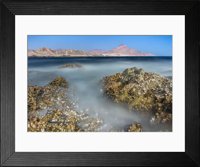 Framed Print : Rocky formation at beach, Hasik, Dhofar Governorate, Oman Framed Print : Rocky formation at beach, Hasik, Dhofar Governorate, Oman