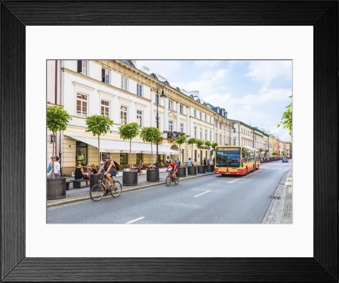 Framed Print : Nowy Swiat steert, Warsaw, Poland, Europe Framed Print : Nowy Swiat steert, Warsaw, Poland, Europe