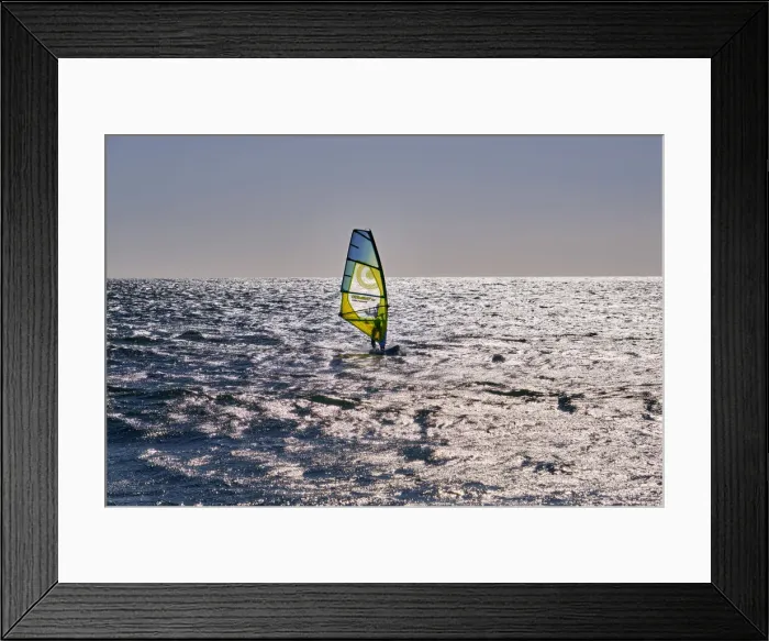 Framed Print : Windsurfing in Moledo do Minho. Caminha, Portugal Framed Print : Windsurfing in Moledo do Minho. Caminha, Portugal