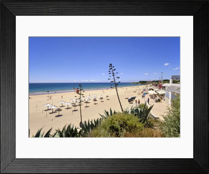 Framed Print : Praia de Carcavelos (Carcavelos beach), Cascais. Portugal
