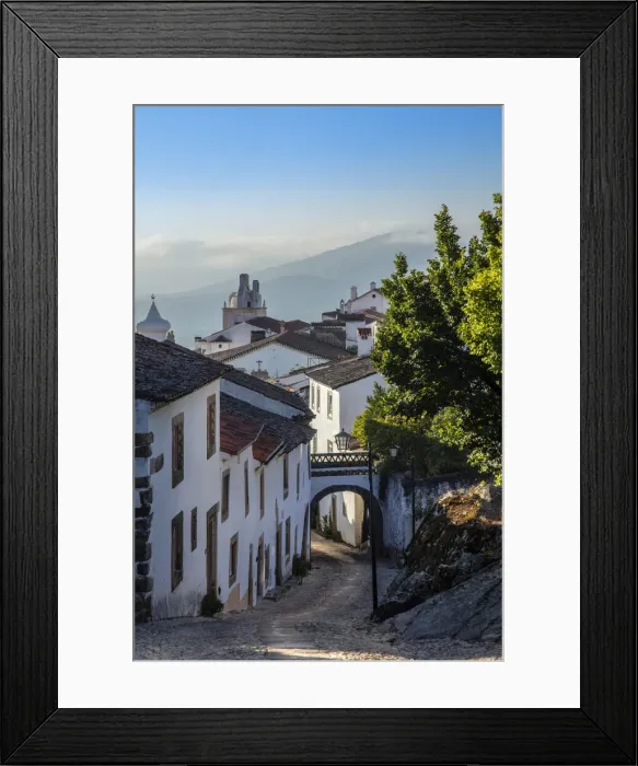 Framed Print : Portugal, Alentejo, Marvao. A deserted street in the centre of the ancient Moorish Framed Print : Portugal, Alentejo, Marvao. A deserted street in the centre of the ancient Moorish