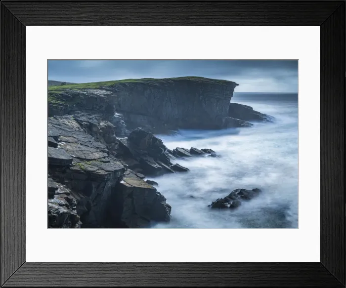 Framed Print : Dramatic coastal scenery at Yesnaby on the wild west coast of Mainland, Orkney Islands Framed Print : Dramatic coastal scenery at Yesnaby on the wild west coast of Mainland, Orkney Islands