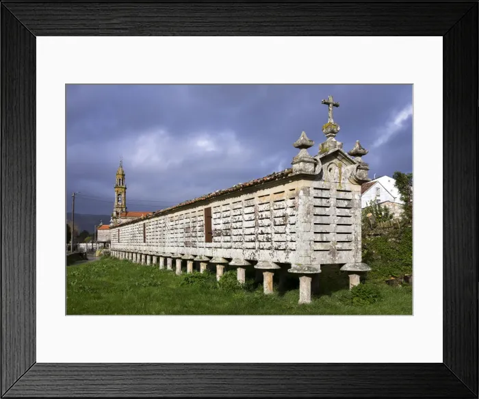 Framed Print : Spain, Galicia, Costa da Morte, Carnota. View of the Carnotas Orreo Framed Print : Spain, Galicia, Costa da Morte, Carnota. View of the Carnotas Orreo